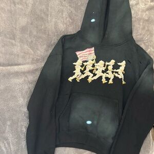 Black Hoodie with Unique Design